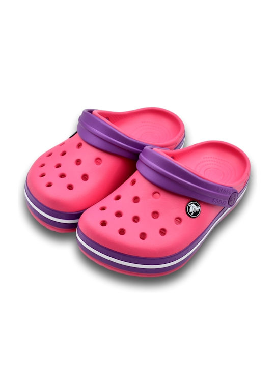 Crocband Children's Anatomical Beach Shoes Fuchsia