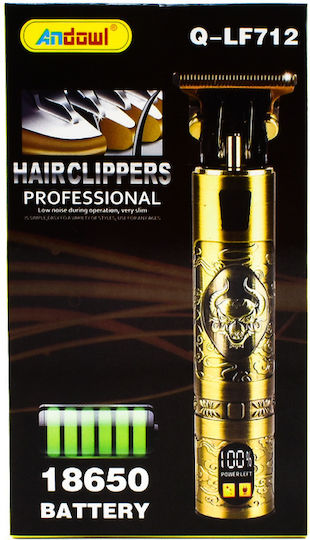 Andowl Машинка за Подстригване Gold with Tribal Design Q-LF712