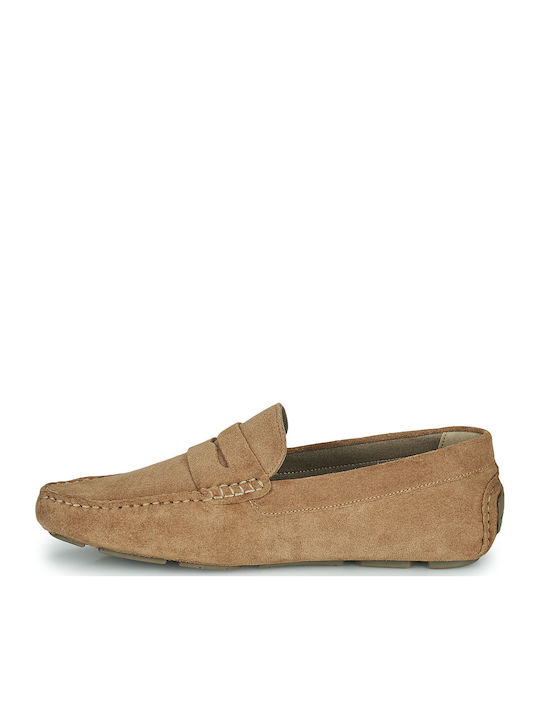 Suede Ανδρικά Loafers Taupe