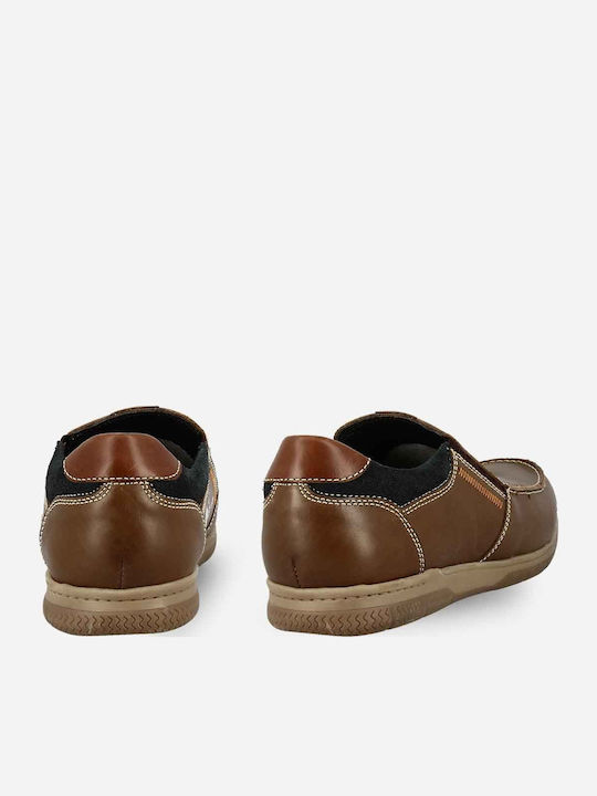 Leder Herren Mokassins in Braun Farbe