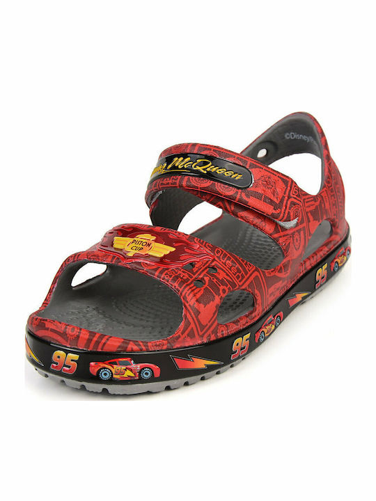 Crocband II Lighting Mcqueen Παιδικά Ανατομικά Παπουτσάκια Θαλάσσης Κόκκινα