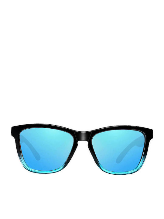 Moscow Mule Unisex Sunglasses with Multicolour Plastic Frame and Blue Polarized Lens MM/0717/4