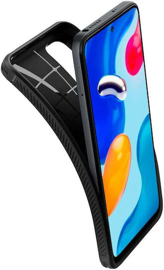 Spigen Rugged Armor Back Cover Σιλικόνης 2mm Μαύρο (Redmi Note 11 / 11S 4G)