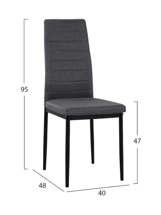 Τραπέζι Κουζίνας Sonama με 4 Καρέκλες 140x80εκ. Sonama / Γκρι
