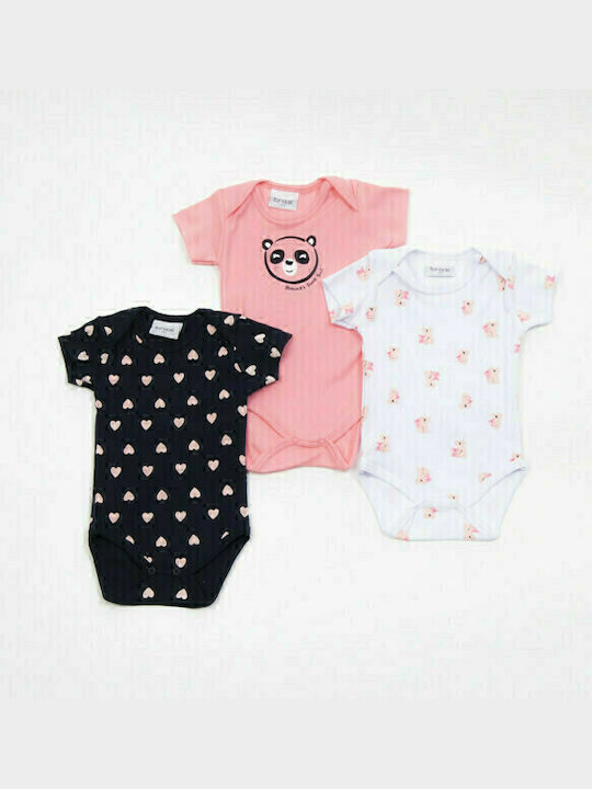 Trax Baby Bodysuit Underwear Set Short-Sleeved Multicolour 3pcs