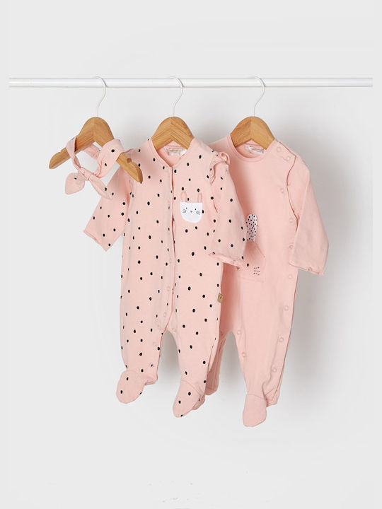 Mayoral Long-Sleeved Onesie Pink