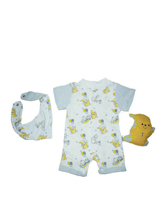 Hashtag Baby Bodysuit Set Short-Sleeved with Accessories Multicolour 3pcs