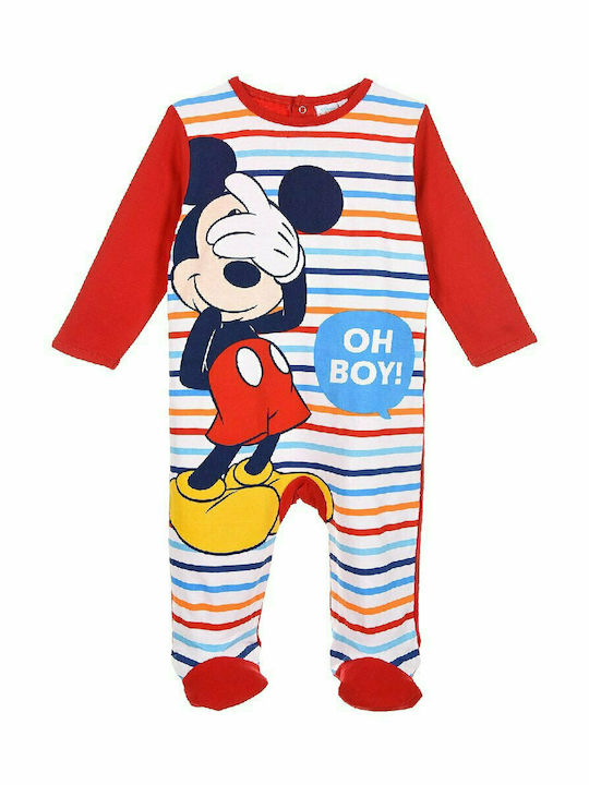 Disney Baby Bodysuit Set Long-Sleeved Red