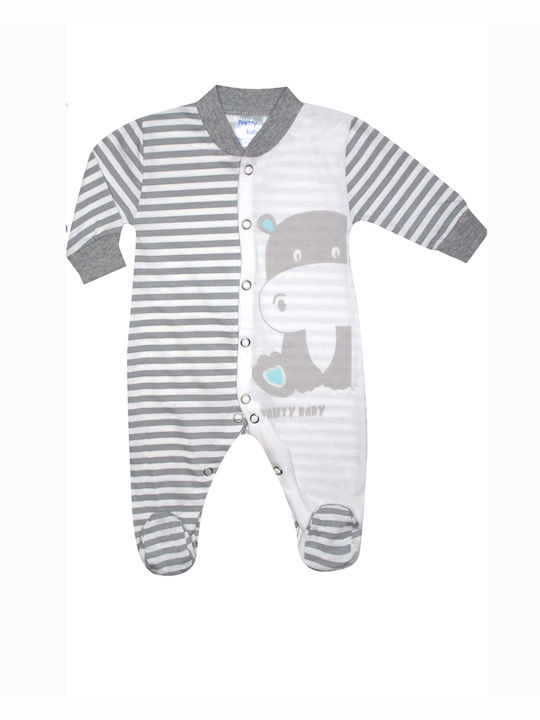 Pretty Baby Baby Bodysuit Set Long-Sleeved Gray