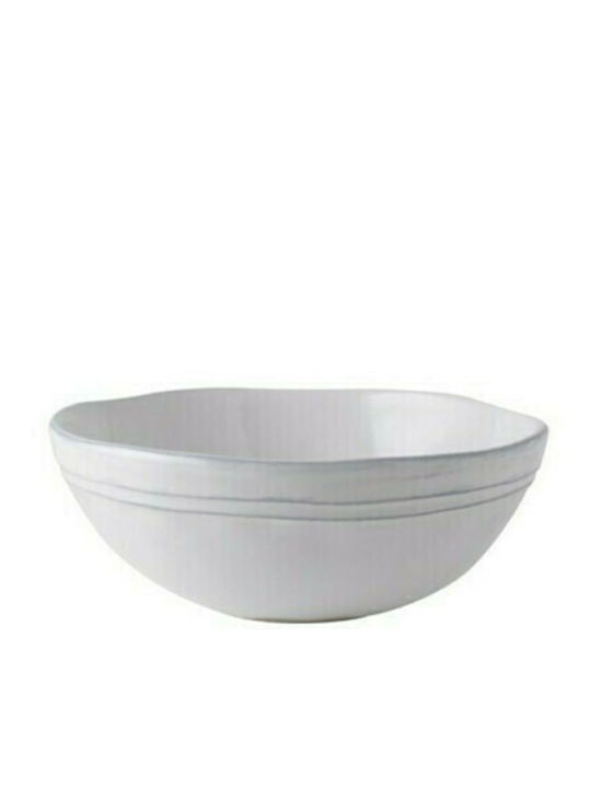 Laura Ashley Artisan Ceramic Cereal Bowl Λευκό with Diameter 16εκ. 1pcs