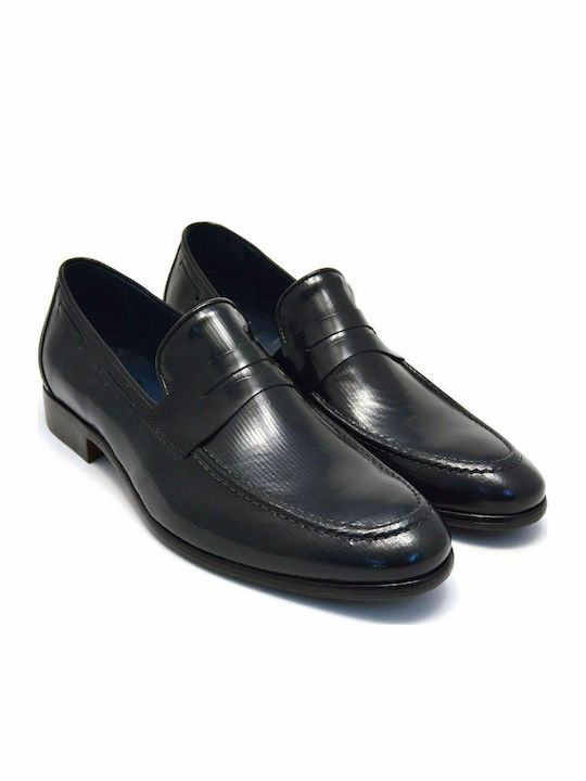 Δερμάτινα Ανδρικά Loafers Smooth Black