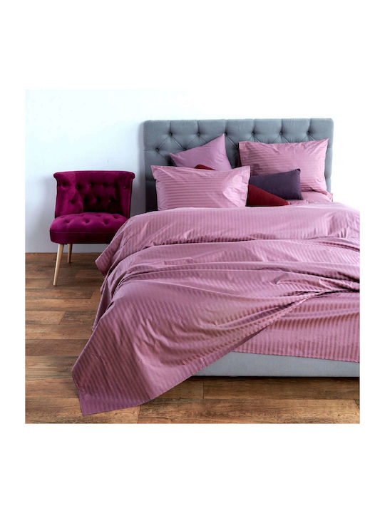 SB Home Lusso Σετ Σεντόνια Υπέρδιπλα 250x280εκ. Dusty Pink (4τμχ)