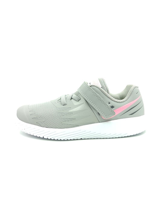 Star Runner TDV Girls' Toddler Kids Sports Shoes Running with Hoop & Loop Closure Gray