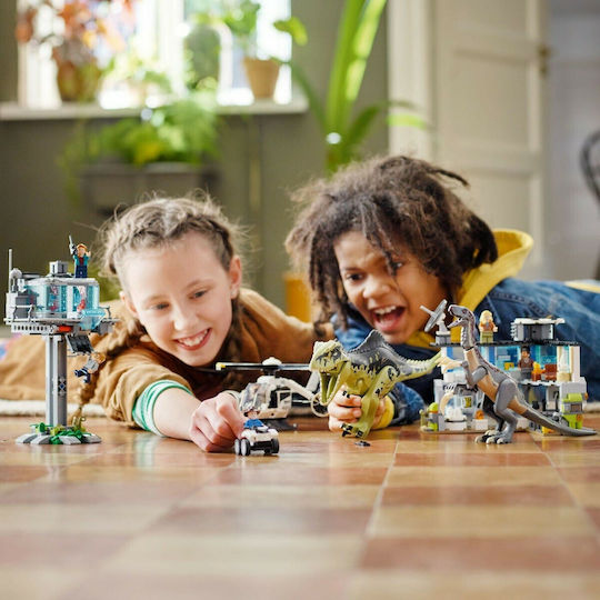 LEGO Jurassic World Giganotosaurus & Therizinosaurus Attack For Ages 9 Plus