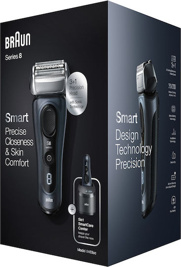 Braun Series 8 Ξυριστική Μηχανή Προσώπου Επαναφορτιζόμενη