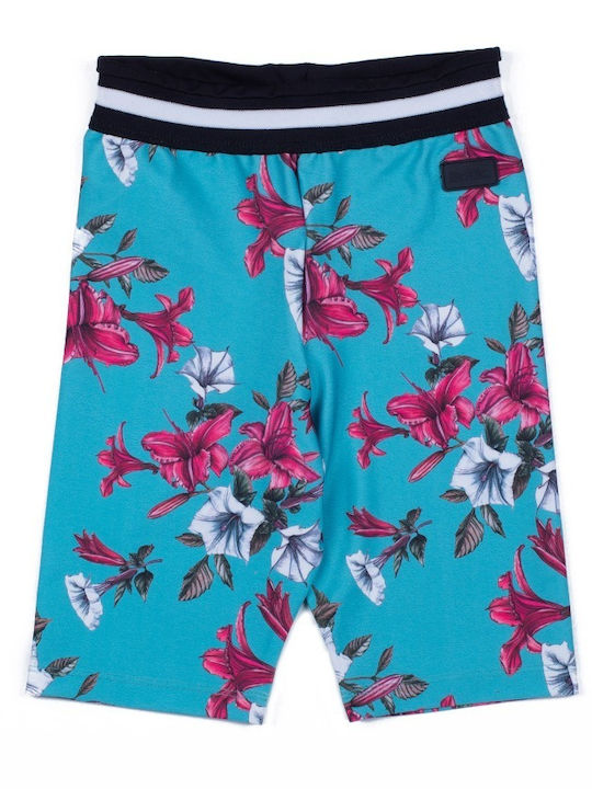 Kids Legging Sports Short Blue