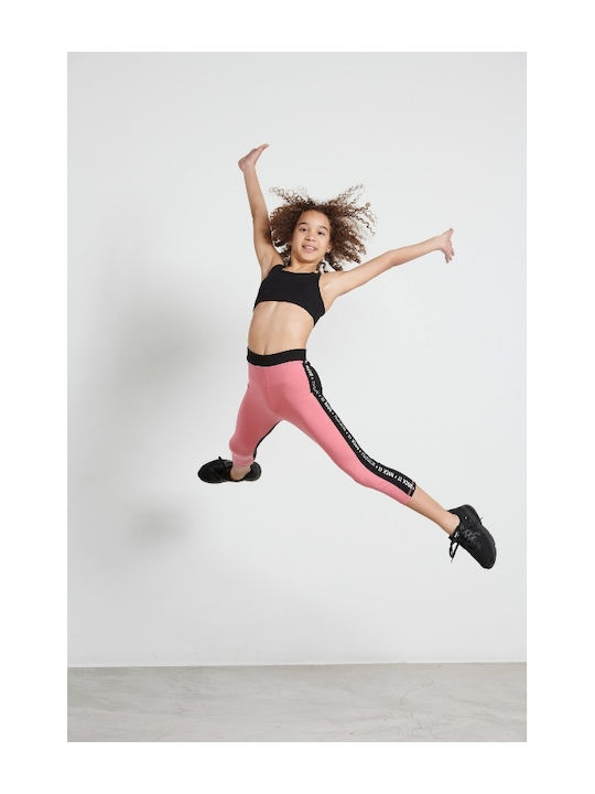Kids Legging Sports Cropped Pink Rockit