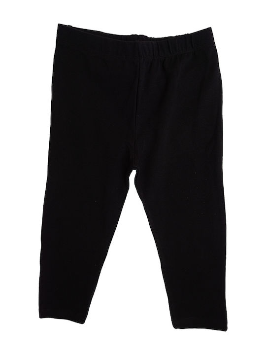 Kinder Leggings Capri Schwarz