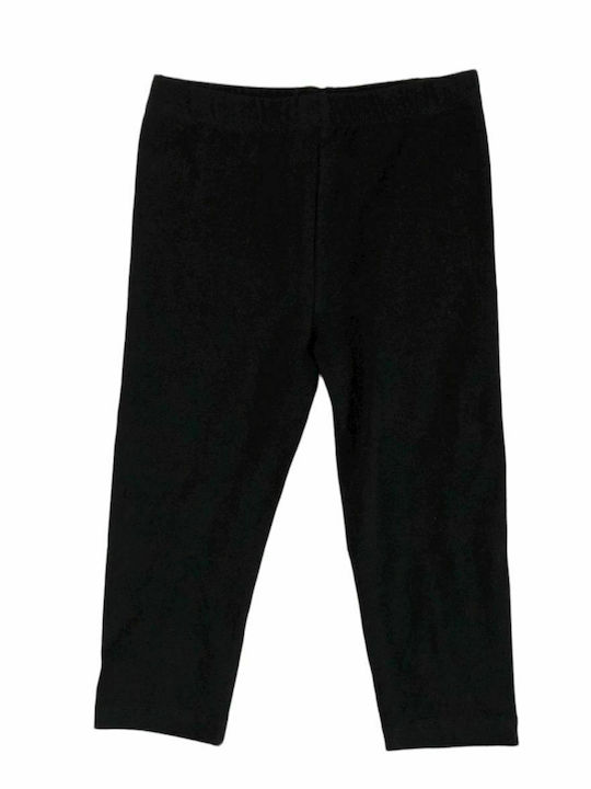 Kinder Leggings Capri Schwarz
