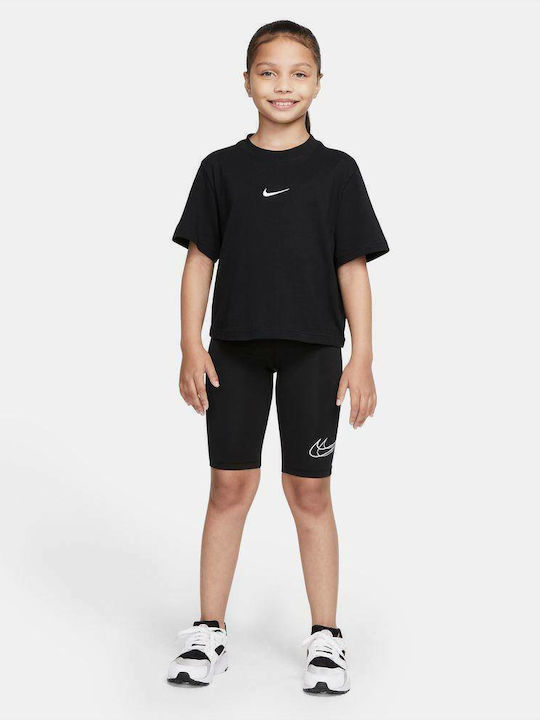 Παιδικό Κολάν Αθλητικό Κοντό Μαύρο Sportswear
