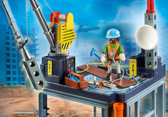 Playmobil City Action Construction with Lifting Crane for 4-10 years old