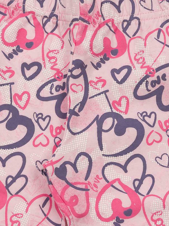 Set Kinder Leggings Lang Flieder