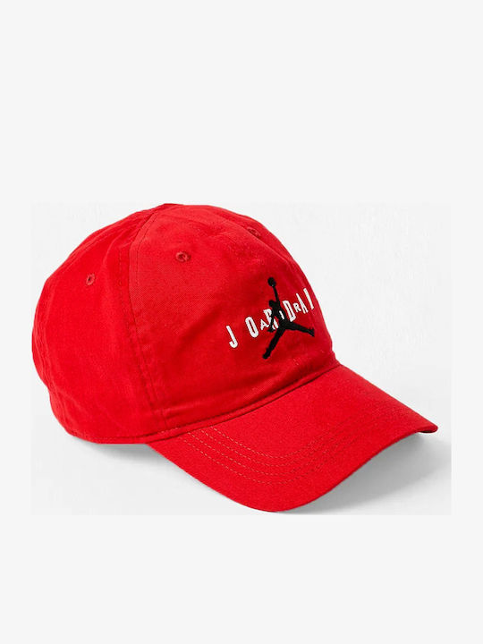 Jordan Kids' Hat Jockey Fabric Curve Brim Red