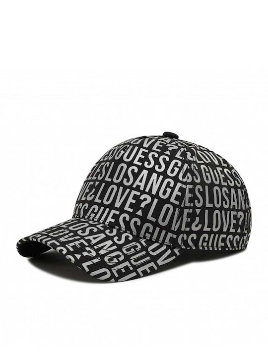 Guess Kids' Hat Jockey Fabric BASEBALL Black