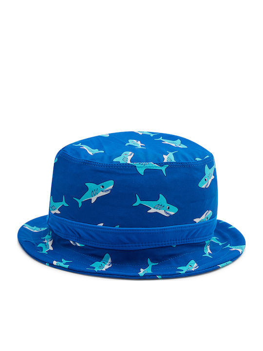 Playshoes Παιδικό Καπέλο Bucket Υφασμάτινο Αντηλιακό Sharks Μπλε