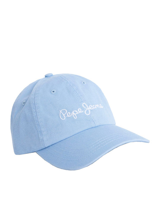 Pepe Jeans Kids' Hat Jockey ISABELLA Light Blue Pepe Jeans Kids' Hat Jockey ISABELLA Light Blue