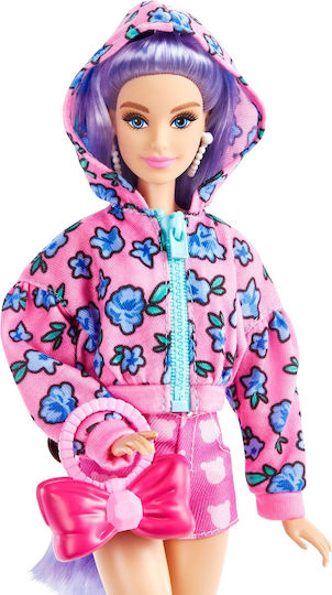 Barbie Pet & Fashion Pack Doll Clothes Extra Lamb Zipper Hoodie & Hair Accessories for 3+ years+ Years