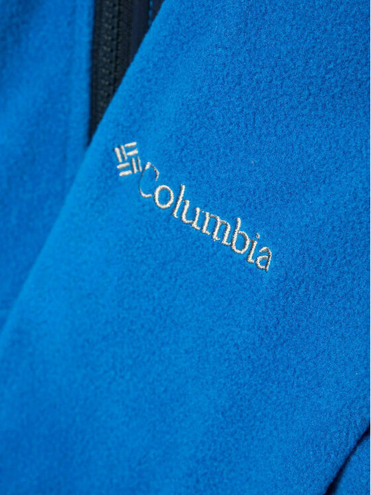 Kids Sweatshirt Cardigan Fleece Blue Fast Trek III