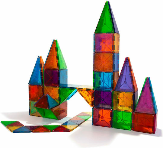 Magna-Tiles Magnetic Construction Toy Clear Colors for Children 3+ years+ Years