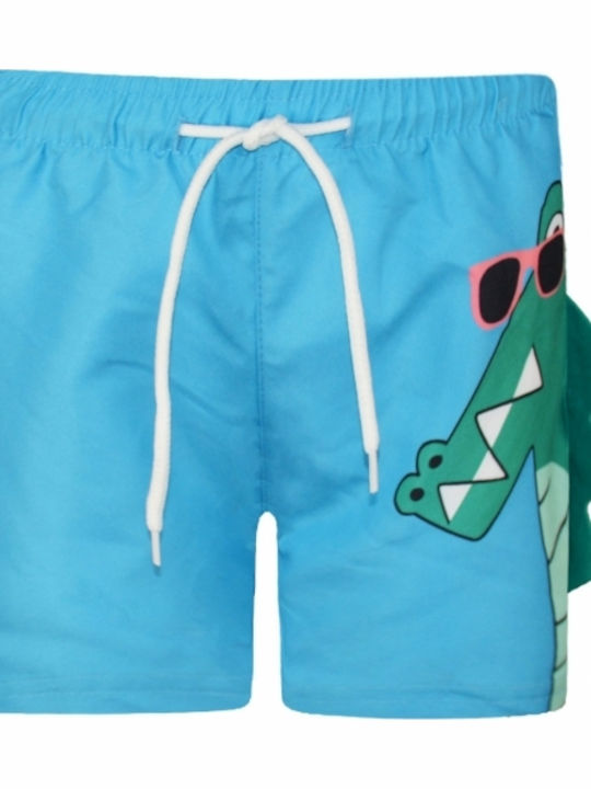 Energiers Dinosaur Kids Swimwear Swim Shorts Blue