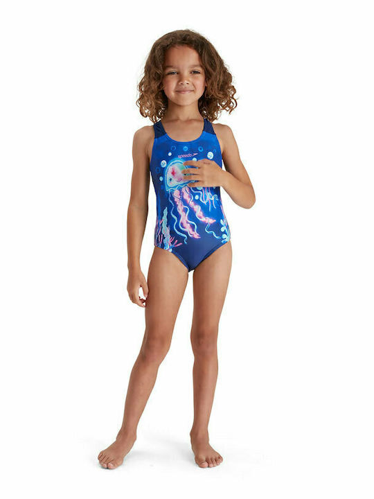 Speedo Παιδικό Μαγιό Ολόσωμο Μπλε