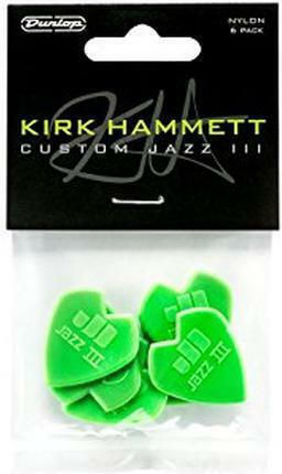 Dunlop Guitar Picks Kirk Hammett Jazz III Pick Thickness 0.88mm Set 6pcs