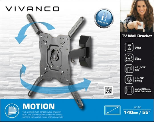 Vivanco BMO 6040 37978 Wall TV Mount with Arm up to 55" and 35kg