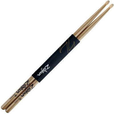 Zildjian 5A Chroma Hickory Drumstick with Wooden Oval Head Gold