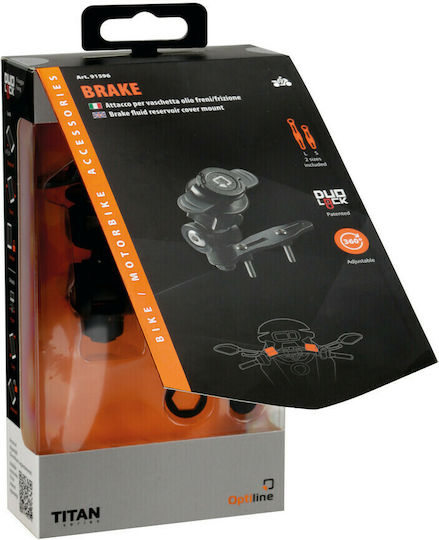 Lampa Brake Titan Series Motorcycle Cellphone Mount for Clutch / Brake Fluid Reservoir for Opti Case Cases