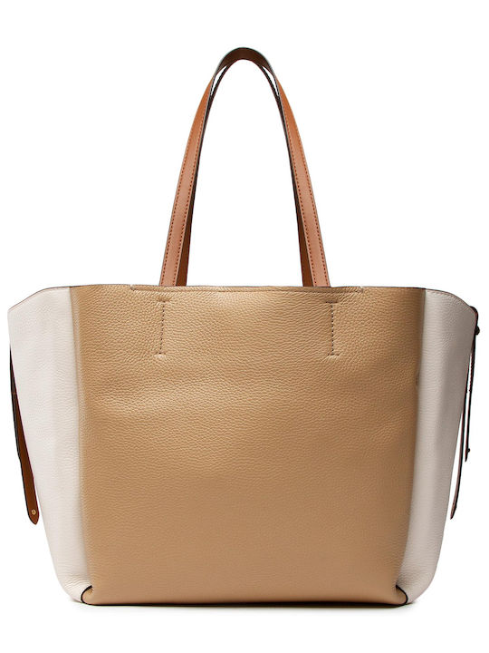 Freya Women's Leather Shopper Shoulder Bag Set Tabac Brown