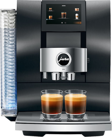 Jura Z10 Signature Line Automatic Espresso Coffee Machine 1450W Pressure 15bar with Grinding Burrs Aluminium Dark Inox 15368