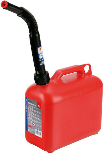 Lampa Jerry Can Fuel Can Plastic with Extension Tube 5lt Red