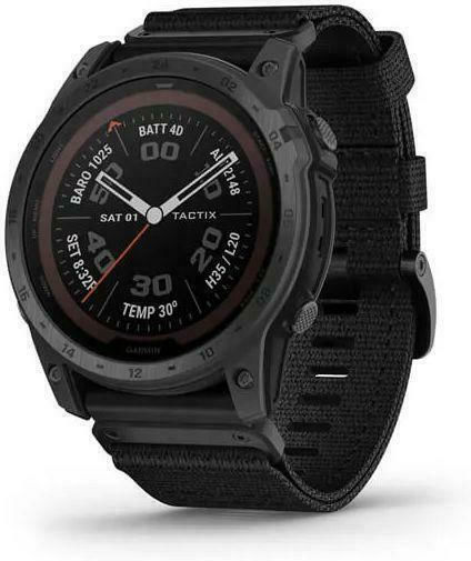 Garmin Tactix 7 Pro Titanium Waterproof Smartwatch with Heart Rate Monitor (Black Nylon Band)