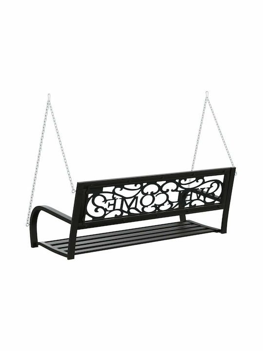 Leagăn suspendat 2 sloturi Plastic Negru L125xL53.5xH42cm