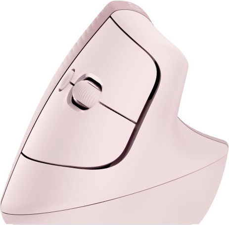 Logitech Lift Ασύρματο Εργονομικό Vertical Ποντίκι Ροζ