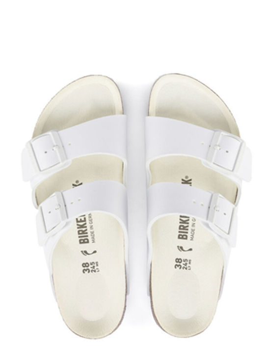 Arizona Birko-Flor Leder Herrensandalen in Weiß Farbe