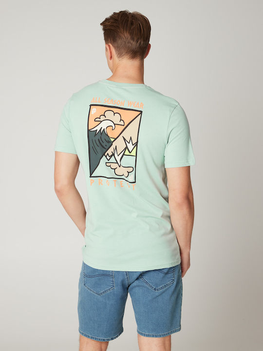 Protest T-shirt Bărbătesc cu Mânecă Scurtă Sea Foamgreen