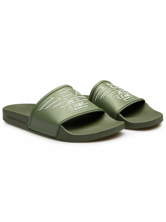 Emporio Armani Slides σε Χακί Χρώμα