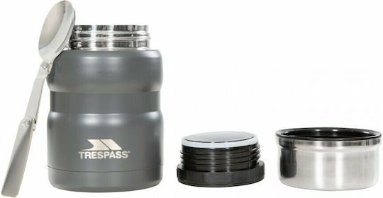 Trespass Scran Bottle Thermos Stainless Steel 500ml Gray