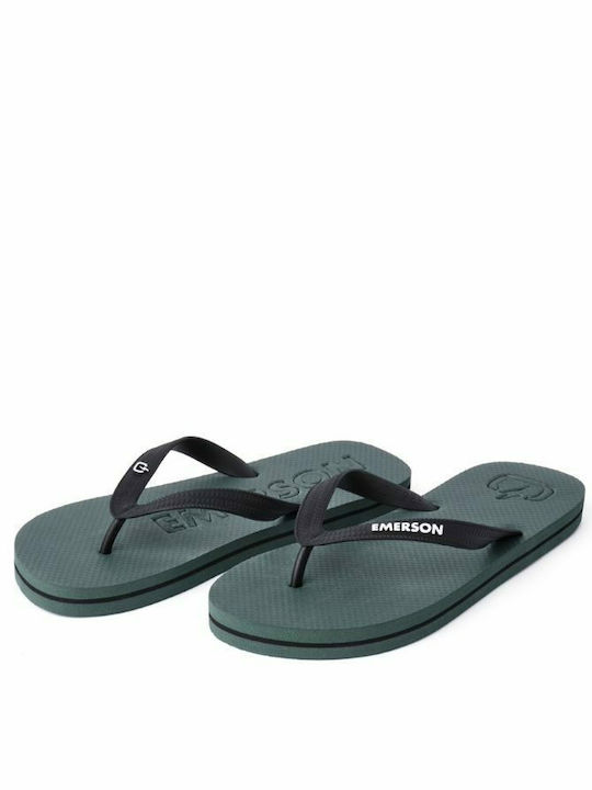 Emerson Men's Flip Flops Army Green / Black